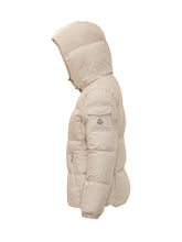 MONCLER - Piumino Fourmines con Cappuccio - Beige - LIDIASHOPPING® - Official Website