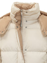 MONCLER - Piumino Castelnew con Cappuccio - Bianco - LIDIASHOPPING® - Official Website