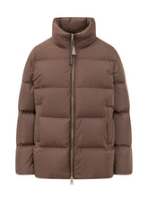 MONCLER - Giacca Vivantesse a Collo Alto - Marrone - LIDIASHOPPING® - Official Website
