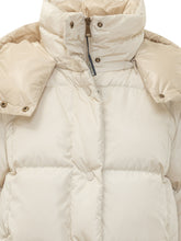 MONCLER - Litte Long Quilted Coat with Hood - White - LIDIASHOPPING® - Official Website