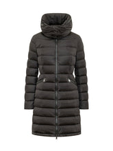 MONCLER - Piumino Lungo Flammette con Collo Alto - Nero - LIDIASHOPPING® - Official Website