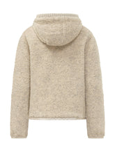 MONCLER - Zip Cardigan with Hood - Beige - LIDIASHOPPING® - Official Website