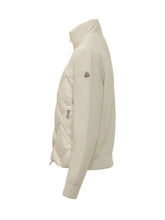 MONCLER - Cardigan with Quilted Inserts - White - LIDIASHOPPING® - Official Website