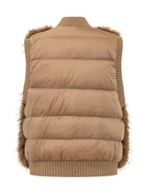 MONCLER - Cardigan Girocollo con Logo - Beige - LIDIASHOPPING® - Official Website