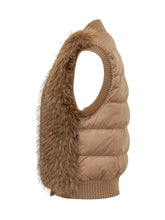 MONCLER - Cardigan Girocollo con Logo - Beige - LIDIASHOPPING® - Official Website