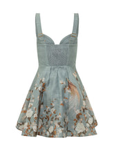 ZIMMERMANN - Abito Corto Ascent con Stampa Floreale - Blu - LIDIASHOPPING® - Official Website