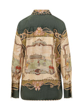 ZIMMERMANN - Camicia Valiant con Stampa Ornamentale - Verde - LIDIASHOPPING® - Official Website