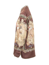 ZIMMERMANN - Camicia Valiant con Stampa Ornamentale - Marrone - LIDIASHOPPING® - Official Website