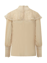 ZIMMERMANN - Blusa Momentum Waterfall con Pizzo e Volant - Giallo - LIDIASHOPPING® - Official Website