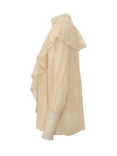 ZIMMERMANN - Blusa Momentum Waterfall con Pizzo e Volant - Giallo - LIDIASHOPPING® - Official Website