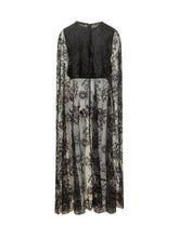 ZIMMERMANN - Abito Lungo Valiant con Mantella in Pizzo - Nero - LIDIASHOPPING® - Official Website