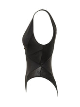 VERSACE - One Piece Swimsuit with Sheer Panels - Black - LIDIASHOPPING® - Official Website