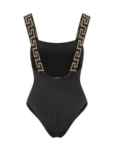 VERSACE - Body Medusa con Spalline Motivo Greca - Nero - LIDIASHOPPING® - Official Website