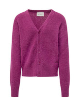 AMI ALEXANDRE MATTIUSSI - Cardigan con Scollo a V - Rosa - LIDIASHOPPING® - Official Website
