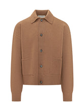 AMI ALEXANDRE MATTIUSSI - Jacket with High Neck and Zip - Brown - LIDIASHOPPING® - Official Website