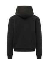AMI ALEXANDRE MATTIUSSI - Felpa con Cappuccio e Zip - Nero - LIDIASHOPPING® - Official Website