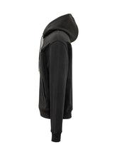 AMI ALEXANDRE MATTIUSSI - Felpa con Cappuccio e Zip - Nero - LIDIASHOPPING® - Official Website