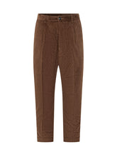AMI ALEXANDRE MATTIUSSI - Pantaloni Carrot con Pince - Marrone - LIDIASHOPPING® - Official Website