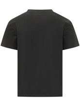 AMI ALEXANDRE MATTIUSSI - T-shirt Girocollo con Piccolo Emblema - Nero - LIDIASHOPPING® - Official Website