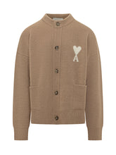 AMI ALEXANDRE MATTIUSSI - Gilet con Finitura Voluminosa - Beige - LIDIASHOPPING® - Official Website