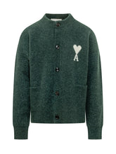 AMI ALEXANDRE MATTIUSSI - Polo a Maniche Lunghe con Bottoni - Verde - LIDIASHOPPING® - Official Website