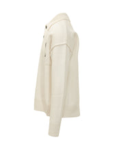 AMI ALEXANDRE MATTIUSSI - Polo Sweater with Heart Logo - White - LIDIASHOPPING® - Official Website