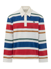 AMI ALEXANDRE MATTIUSSI - Polo a Righe con Maniche Lunghe - Multicolore - LIDIASHOPPING® - Official Website