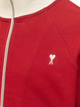 AMI ALEXANDRE MATTIUSSI - Sweatshirt with Contrasting High Collar - Red - LIDIASHOPPING® - Official Website