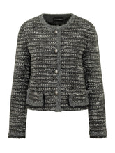 AMI ALEXANDRE MATTIUSSI - Cardigan Girocollo con Logo sul Petto - Nero - LIDIASHOPPING® - Official Website