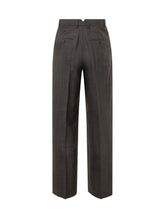 AMI ALEXANDRE MATTIUSSI - Pantaloni a Vita Alta con Pinces - Grigio - LIDIASHOPPING® - Official Website