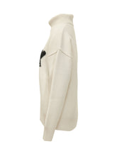 AMI ALEXANDRE MATTIUSSI - Maglia con Collo Alto e Logo - Bianco - LIDIASHOPPING® - Official Website