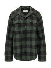 AMI ALEXANDRE MATTIUSSI - Overshirt a Quadri con Tasche - Verde - LIDIASHOPPING® - Official Website