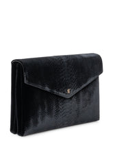 ELISABETTA FRANCHI - Pochette a Busta con Patta - Nero - LIDIASHOPPING® - Official Website