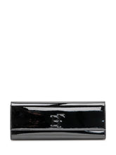 ELISABETTA FRANCHI - Rectangular Clutch with Logo - Black - LIDIASHOPPING® - Official Website