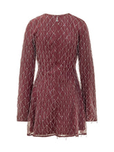 ROTATE - Mini Abito con Applicazioni Geometriche - Viola - LIDIASHOPPING® - Official Website