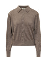 BA&SH - Cardigan Boston con Colletto - Marrone - LIDIASHOPPING® - Official Website