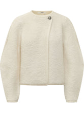 BA&SH - Cardigan Fida con Motivo Jacquard - Bianco - LIDIASHOPPING® - Official Website