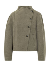 BA&SH - Cappotto Kemelia con Chiusura Asimmetrica - Grigio - LIDIASHOPPING® - Official Website