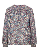BA&SH - Top Kross con Stampa Floreale - Blu - LIDIASHOPPING® - Official Website