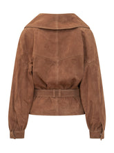BA&SH - Giacca Manon con Cintura - Marrone - LIDIASHOPPING® - Official Website