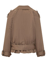BA&SH - Giacca Corta Winnie con Cintura - Marrone - LIDIASHOPPING® - Official Website