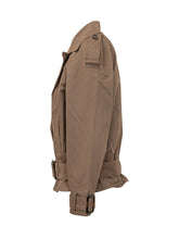 BA&SH - Giacca Corta Winnie con Cintura - Marrone - LIDIASHOPPING® - Official Website