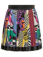 VERSACE - Gonna Teatro Foulard Plissettata con Stampa Geometrica -  - LIDIASHOPPING® - Official Website