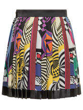 VERSACE - Gonna Teatro Foulard Plissettata con Stampa Geometrica -  - LIDIASHOPPING® - Official Website