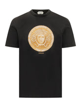VERSACE - T-shirt Medusa con Stampa Frontale - Nero - LIDIASHOPPING® - Official Website