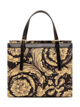 VERSACE - Borsa Tote Media con Motivo Ornamentale - Nero - LIDIASHOPPING® - Official Website