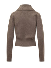 VANISÉ - Maglia Cecilia Corta con Scollo a V - Marrone - LIDIASHOPPING® - Official Website