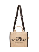 MARC JACOBS - Borsa The Medium Tote con Ricamo Frontale - Beige - LIDIASHOPPING® - Official Website