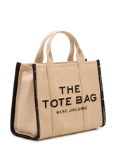 MARC JACOBS - Borsa The Medium Tote con Ricamo Frontale - Beige - LIDIASHOPPING® - Official Website