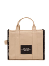 MARC JACOBS - Borsa The Medium Tote con Ricamo Frontale - Beige - LIDIASHOPPING® - Official Website